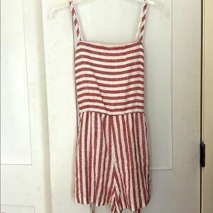 100% linen romper